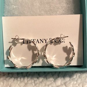 Paloma Picasso Olive Leaf Hoop Earrings